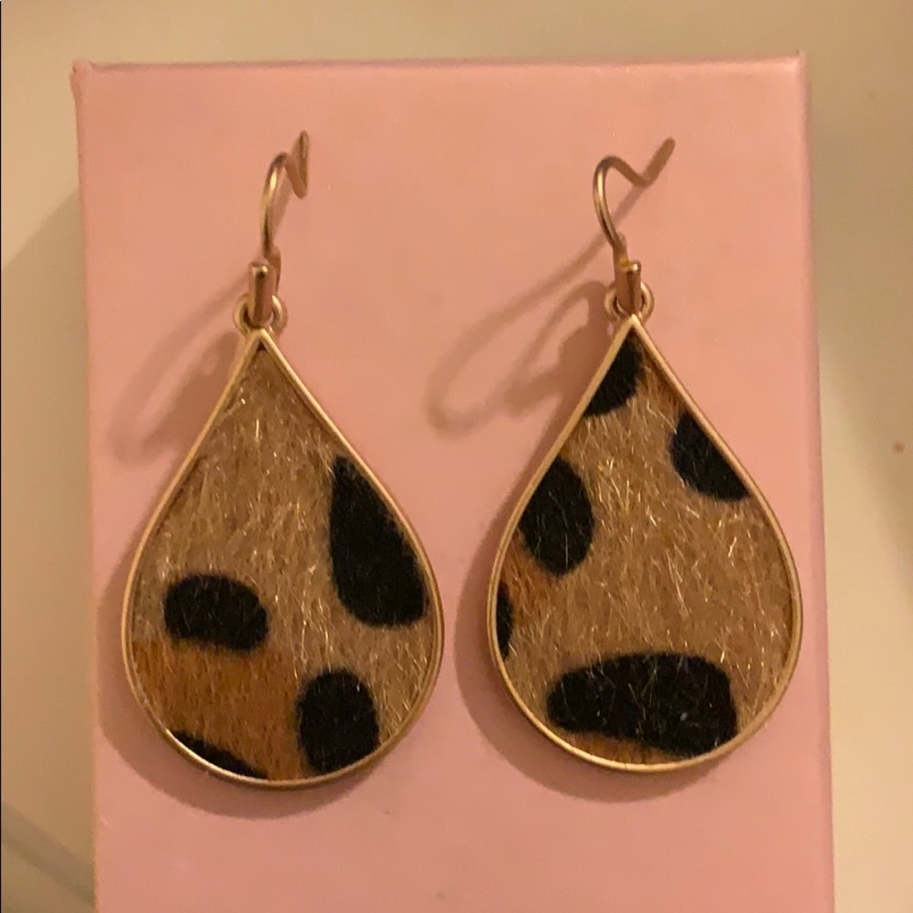 Animal print earrings